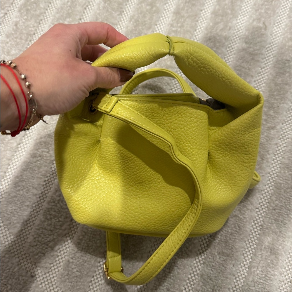SHEIN Yellow Mini Bag with Soft Leather Material and Slouchy Design